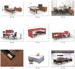 3-素材图片班台图片会议桌图片，办公家具软装图片素材板式家具图片
