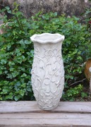 欧式家居落地花器田园风格花瓶复古做旧陶艺花瓶陶盆