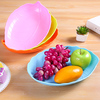 创意家用食品级塑料方形果盘色拉，碗瓜子水果盘小零食糖果盘干果碗