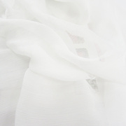 服装顺纡绉雪纺本白色短裙连衣裙，衬衫套装薄透超仙面布料少量尾货