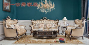 欧式家具新古典(新古典)黑檀钢琴漆，fm603沙发真皮椭圆茶几12319999元