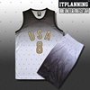 高端定制篮球服套装美国队服男女USA梦之队热升华篮球衣个性订做