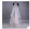 新娘结婚3米超长头纱婚纱礼服拖尾韩式头纱头饰粉色花瓣