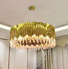 豪华轻奢客厅水晶灯后现代创意不锈钢艺术吊灯欧式别墅装饰LED灯