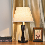 简约现代中式实木台灯卧室床头灯，创意浪漫酒店客厅书房家用可调光