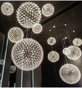 北欧吊灯客厅灯具餐厅创意卧室，个性吧台工业风，后现代火花球简约灯