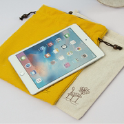 平板电脑布袋 苹果新iPad mini保护套 小米平板3收纳袋棉麻袋