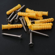 小黄鱼尼龙塑料膨胀管6mm锚栓 加长膨胀螺丝M6M8M10螺栓钉膨胀管