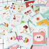 韩国创意diy留言卡通迷你小卡片圣诞节儿童礼物生日祝福感谢贺卡