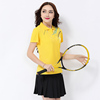 网球裙运动套装女夏季短裙羽毛球服幼儿园教师园服网球服半身裙裤