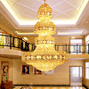 奢华水晶大吊灯多层别墅，复式客厅灯，中空楼梯吊灯现代欧式灯具