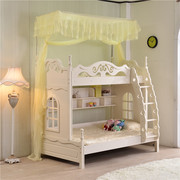 子母床上下铺衣柜双层高低，儿童梯柜1.2米1.5压脚伸缩蚊帐不打墙
