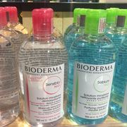 法国Bioderma贝德玛舒妍卸妆水液粉水500ml净妍控油洁肤液绿多效