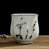 陶瓷创意茶杯韩版水杯，定窑茶杯青花瓷功夫，品茗杯小茶杯160毫升