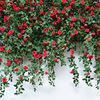 仿真蔷薇花墙面遮丑吊花塑料，花假花藤条，装饰藤蔓壁挂绿植吊兰植物