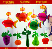 端午节五月节装灯笼饰品创意水果鱼类灯笼商场走廊幼儿园装饰用品