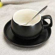 欧式茶具家用创意咖啡杯带碟勺骨瓷马克水杯子陶瓷简约咖啡杯套装