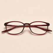 超轻TR90眼镜框女文艺近视镜小框可配高度数不下滑中小脸茶色豹纹