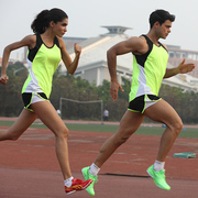 田径服套装男女训练健身衣体考背心短裤马拉松跑步速干比赛运动服
