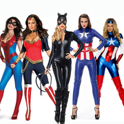 万圣节Cosplay女装超人扮演美国队长服装复仇者联盟化装舞会演出