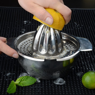 不锈钢手动榨汁器压榨器果汁压榨器 榨汁器 橙子柠檬不锈钢压汁器
