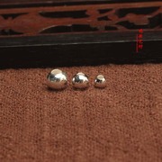 S990纯银珠子银光珠转运珠路路通DIY手链脚链散珠定位珠隔珠配件