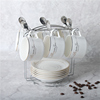 欧式陶瓷杯咖啡杯套装 创意简约家用咖啡杯子 送碟勺架子