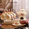花茶茶具套装家用欧式陶瓷蜡烛加热泡煮水果茶，茶壶下午茶茶杯礼物