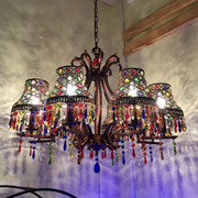 欧式复东南亚波西米亚客厅餐厅水晶吊灯 咖啡厅会所酒吧大吊灯