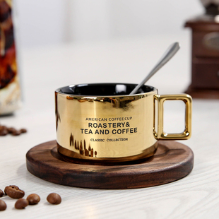 意式浓缩下午茶杯欧美式小咖啡杯带碟勺套装，精致espresso陶瓷杯