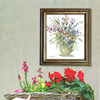 法国DMC十字绣套件淡雅花瓶欧式花草系列客厅精准印花0667