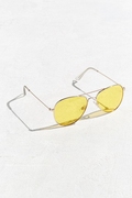 美国Classic◇时尚1970s黄色镜片经典飞行员防紫外线太阳眼镜