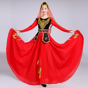 新疆舞蹈演出服少数民族女装中老年新疆舞维吾尔族演出服少女