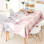 北欧简约现代客厅长方形，餐桌桌布正方形圆形，茶几棉麻台布桌垫家用