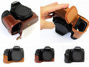 适合佳能单反相机包eos80d真皮保护套70d包底座，开孔可换电池