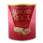 美国进口Almond Roca乐家杏仁糖 扁桃仁糖果罐装284g 822g 1190g