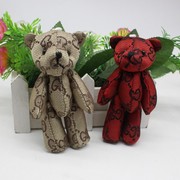 布艺关节熊diy创意泰迪熊公仔手机壳 包包挂件毛绒玩具袜子配饰