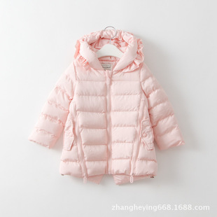 双11女童棉袄粉色，2-3岁7-8岁女孩冬装棉外套，时尚三岁女宝宝棉衣