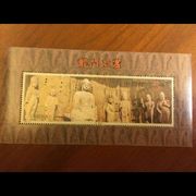 1993-13龙门石窟小型张，原胶全品邮局保真