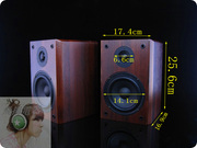 5寸hifi发烧级家庭音响2.0木质书架音箱，无源高低音(高低音)小功放配对箱