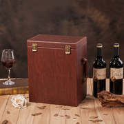 定制红酒皮盒六支葡萄酒包装盒，六瓶装皮箱，红酒盒包装订做红酒盒子