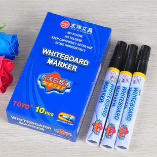 toyo东洋白板笔可擦笔wb-528水性幼教儿童绘画10支装满28