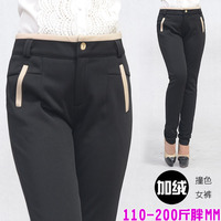 打底裤棉裤女裤 冬天修腿胖妹妹加大码加厚胖