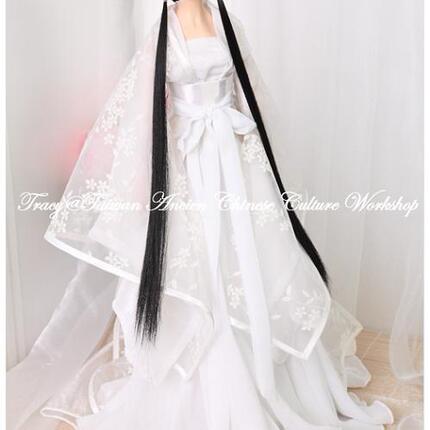 白色绣花纱古装 BJD 娃衣真人<em>cosplay 小龙女</em> 