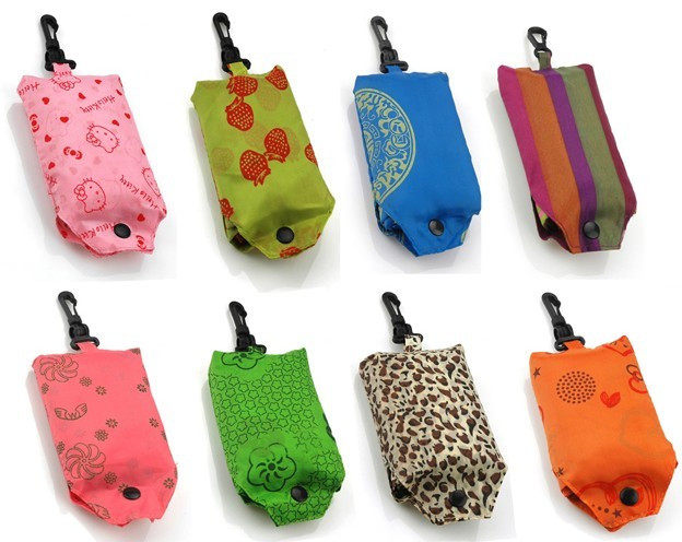Portable and Fashionable Hook-On Environmental Reusable Bag Portable and Fashionable Hook-On Environmental Reusable Bag