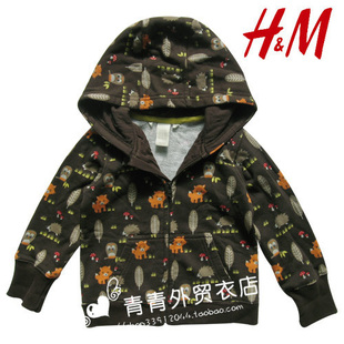 5115 H&M秋冬新款 小动物毛圈帽衫外套62-86码【青青外贸衣店】预览图