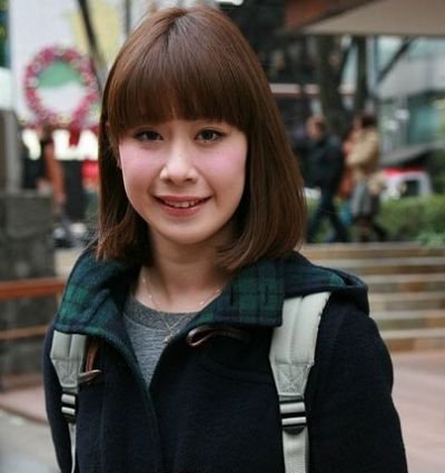 日本街拍美丽刘海改小女孩<em>发型设计</em>头换面_u