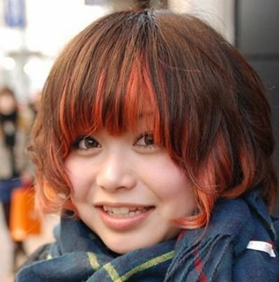 日本街拍美丽刘海改小女孩<em>发型设计</em>头换面_u