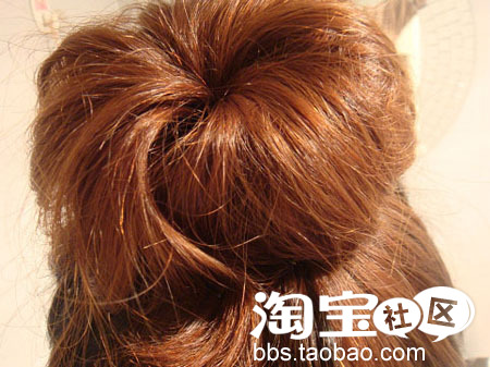 两分钟打造动<em>短发怎么绑好看</em>感花苞头,超简单